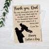 Thank You Dad Father‘s Day Gift Greeting Card Postcard