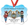 First Christmas In Our New Home Couple Housewarming Gift Personalized Christmas Ornament