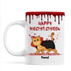 Halloween Spooky Fluffy Cat Personalized Mug