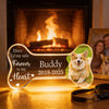 Once By My Side Forever In My Heart - Personalized Acrylic Block Plaque - Heartfelt Pet Memorial Keepsake