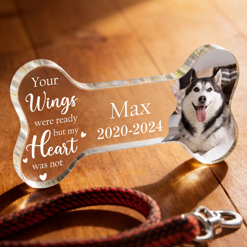 Once By My Side Forever In My Heart - Personalized Acrylic Block Plaque - Heartfelt Pet Memorial Keepsake