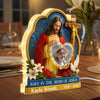 Safe In The Arms Of Jesus Custom Photo Of Lost Loved One - Personalized Light Box - Christmas Memorial Remembrance Keepsake