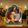 Safe In The Arms Of Jesus Custom Photo Of Lost Loved One - Personalized Light Box - Christmas Memorial Remembrance Keepsake