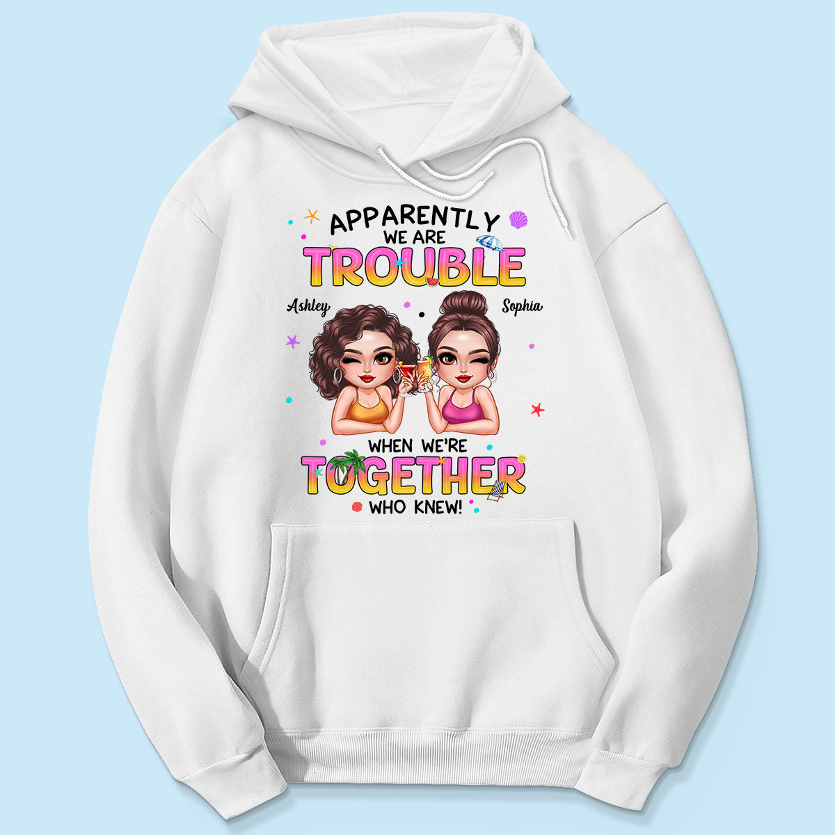 Summer Besties Sassy Women Personalized Shirt