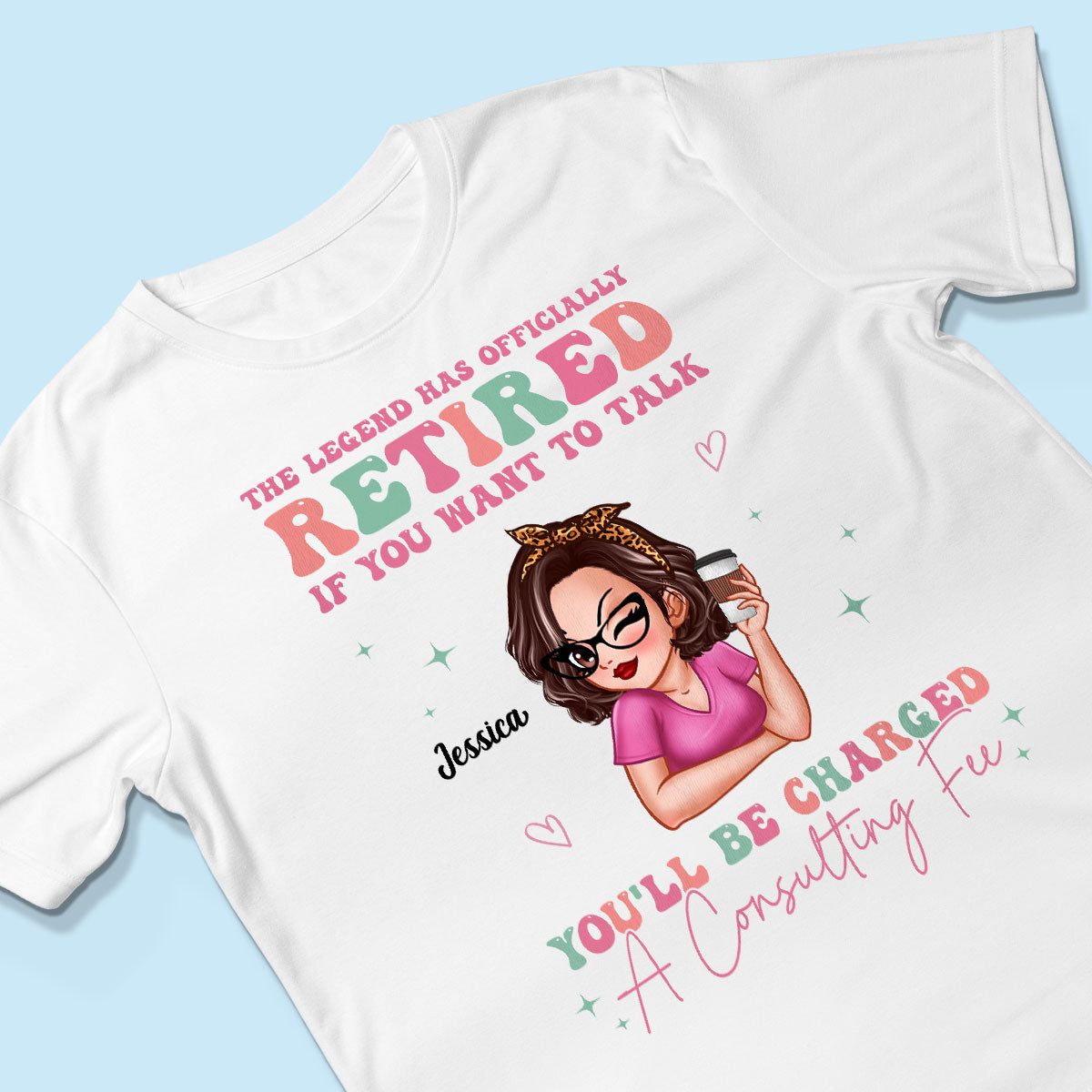The Legend Has Officially Retired Personalized Shirt, Gift for Mom, Grandma, Bestie