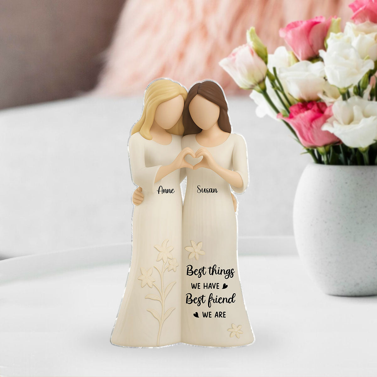 Soul Sister Friendship Personalized Acrylic Block, Gifts for Best Friend, Bestie Birthday Gift