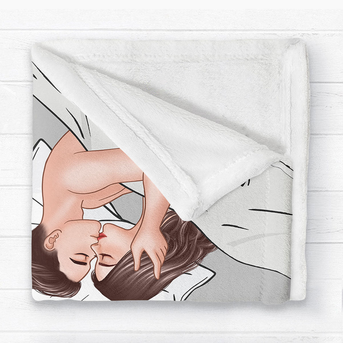 This Is Our Cuddling Blanket Romantic Kissing Couple Personalized Fleece Blanket