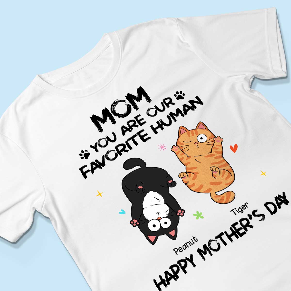 Favorite Human Naughty Cats Personalized Shirt