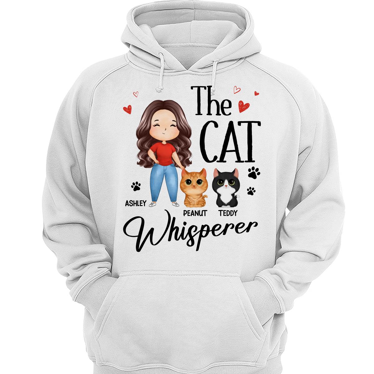 The Cat Whisperer Watercolor Woman And Watercolor Cute Cats Personalized Shirt