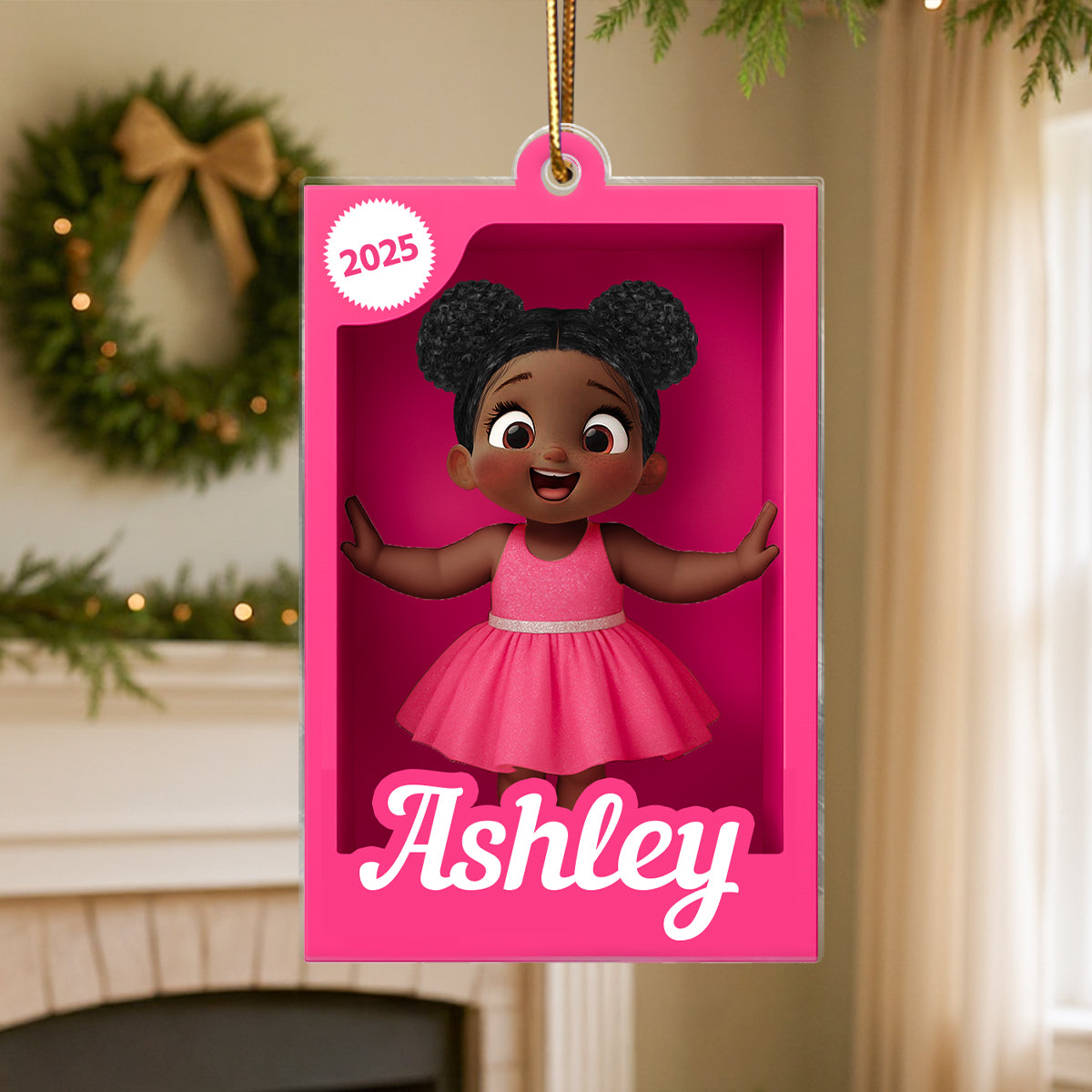 Personalized Kid In Toy Box 3D Acrylic Ornament, Christmas Gift For Kids, Grandkids