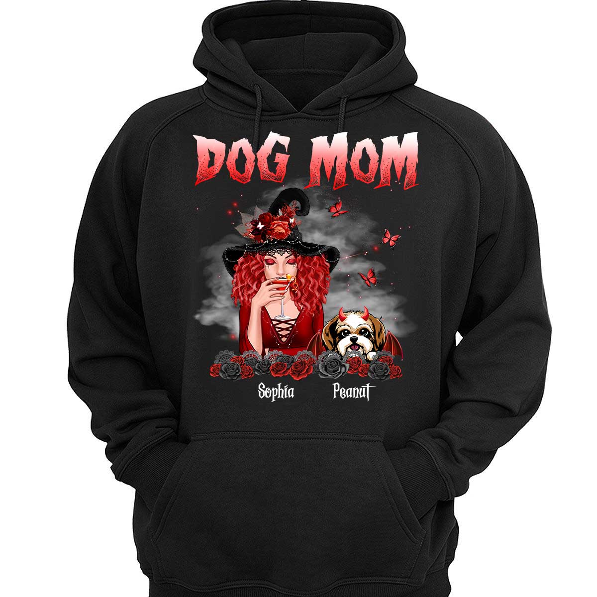 Halloween Roses Dog Mom Personalized Shirt