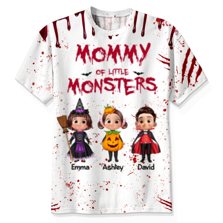Halloween Grandma Mommy Daddy Grandpa Of The Monsters Cute Kids Personalized Shirt