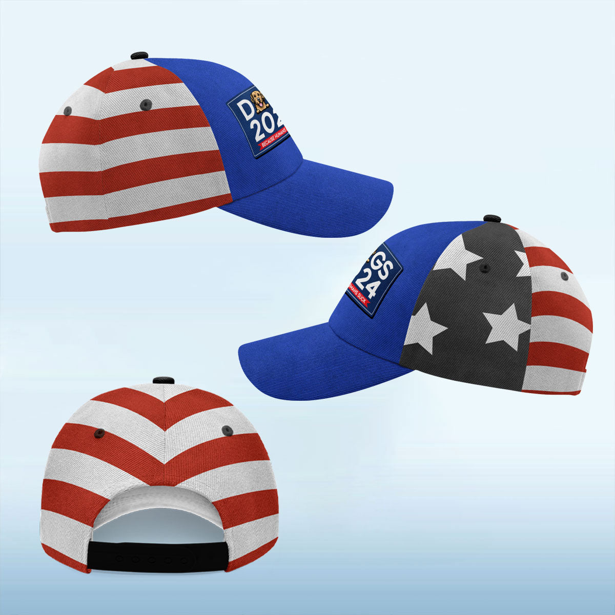 Dogs 2024 Because Humans Suck, Personalized Classic Cap