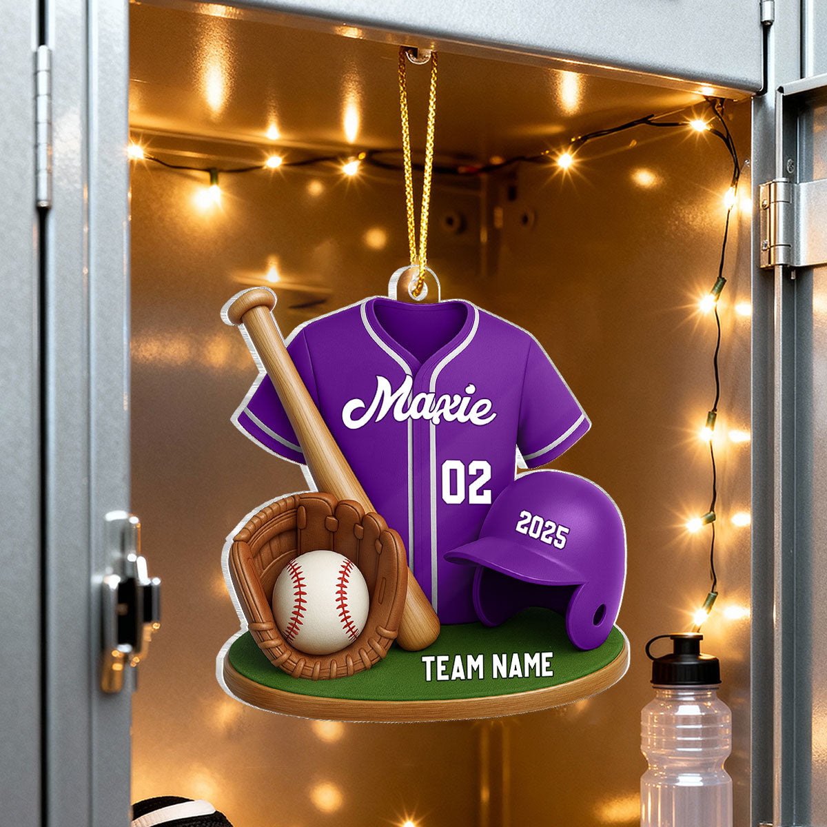 Baseball Custom Jersey 3D Effect - Personalized Acrylic Ornament - Christmas Gift for Son, Daughter, Grandkids