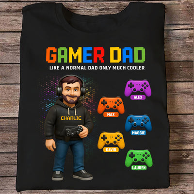 Gamer Dad Cooler Personalized Shirt, Father's Day gift for Gamer Dad, Gift for Husband