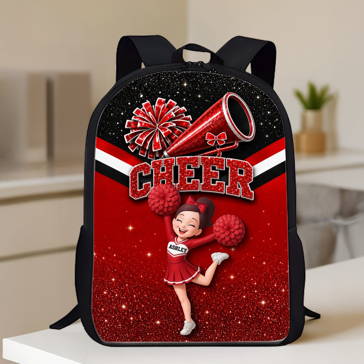Cheerleader Girl - Personalized Backpack - Back To School Gift For Cheerleading Team Girls, Daughters, Granddaughters