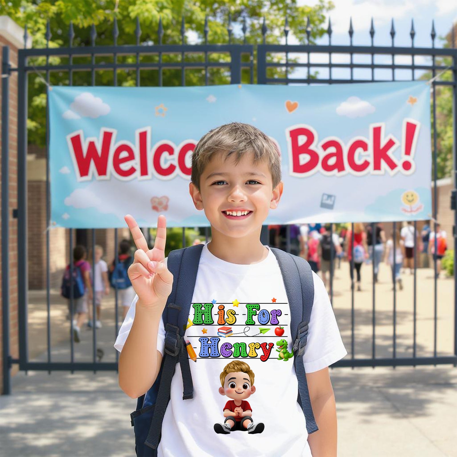 Back To School Kids Shirt, Personalized Alphabet Kids Shirt