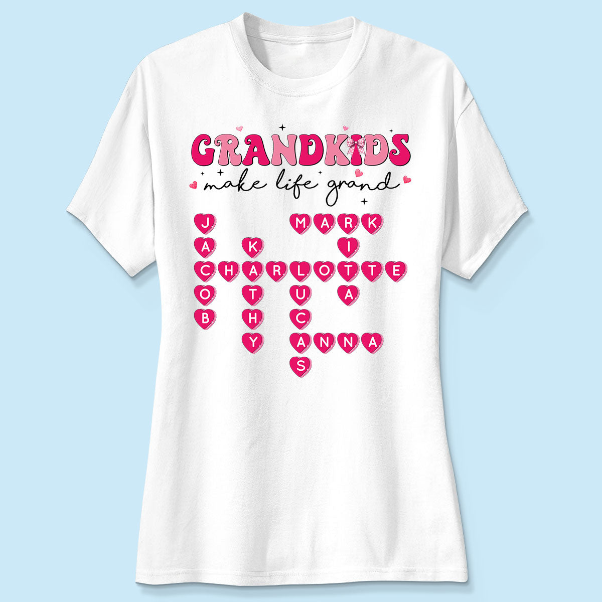 My Grandkids Are My  Gift For Grandma Personalized Shirt
