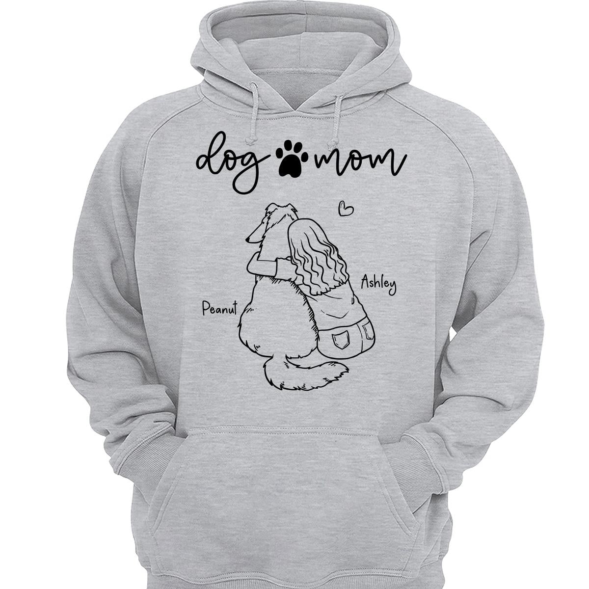 Dog Mom Outline Personalized Shirt