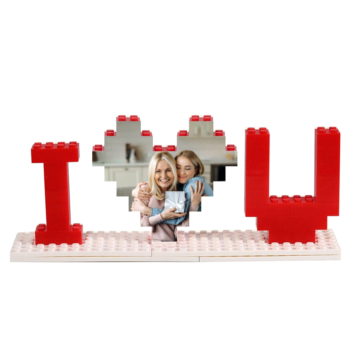 Personalized Building Blocks Puzzle, Custom Photo Puzzle, I Love You Block Puzzle, Birthday, Gifts for Her, Anniversary Gift, Gifts for Momm