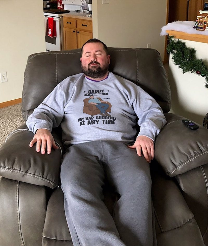 Grandpa Warning May Nap Suddenly At Any Time - Personalized Shirt - Gift For Husband Dad Grandpa