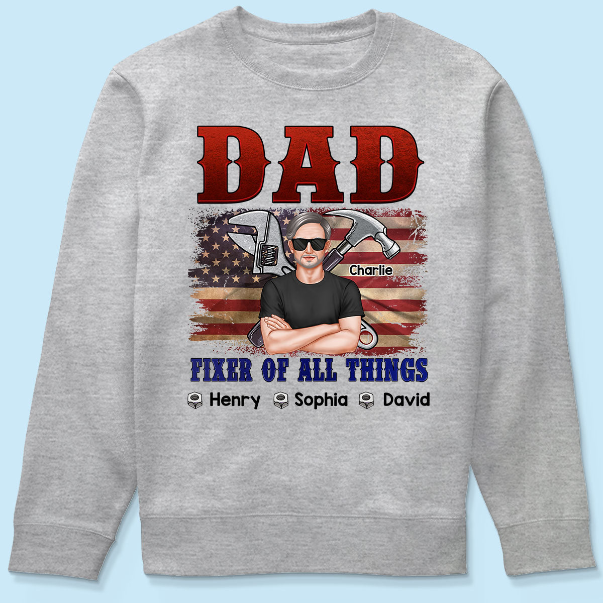 Dad Fixer Of All Things Personalized Shirt