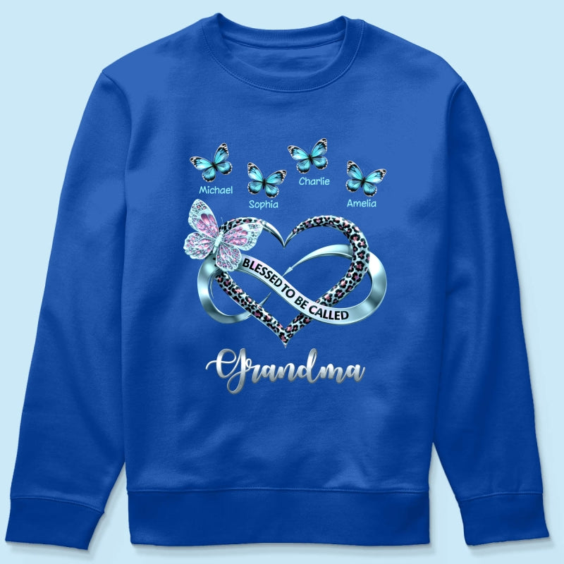 Blessed To Be Called Grandma - Personalized Shirt - Heartfelt Mother's Day Gift for Grandma