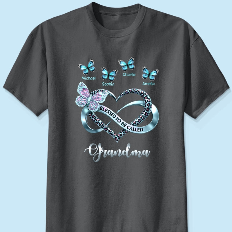 Blessed To Be Called Grandma - Personalized Shirt - Heartfelt Mother's Day Gift for Grandma