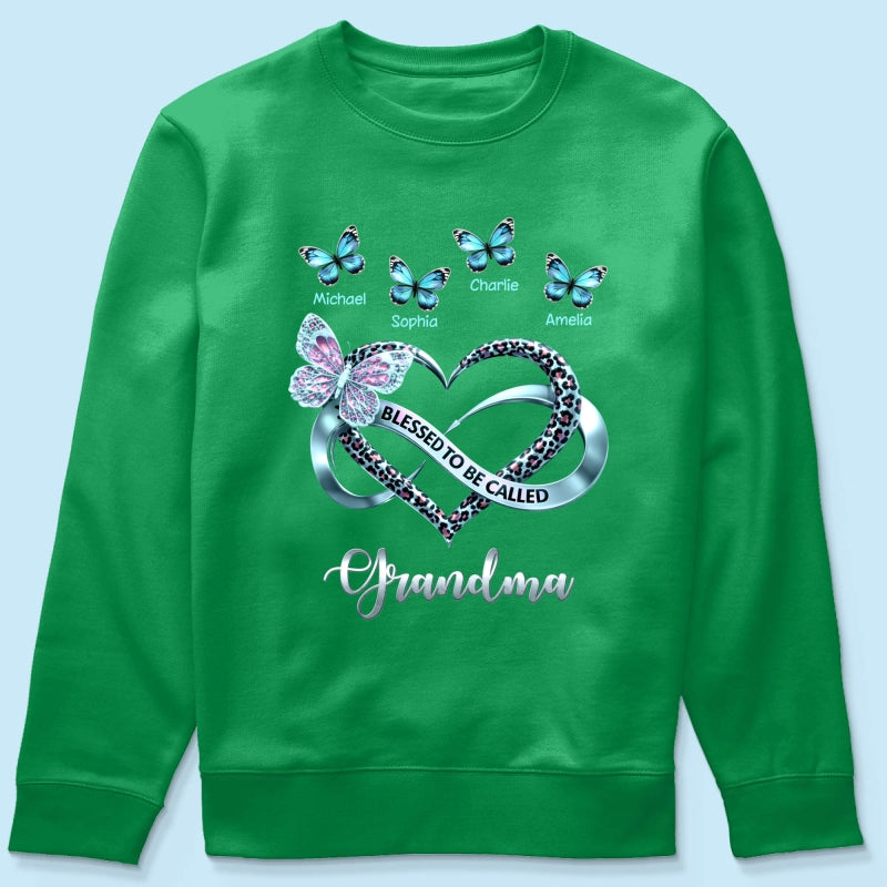 Blessed To Be Called Grandma - Personalized Shirt - Heartfelt Mother's Day Gift for Grandma