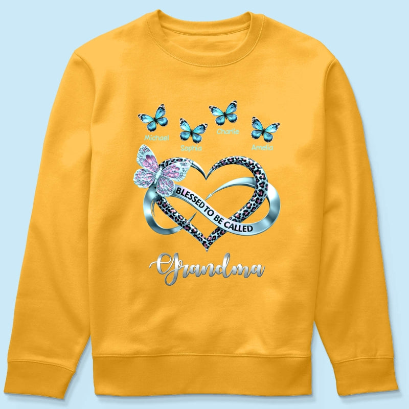 Blessed To Be Called Grandma - Personalized Shirt - Heartfelt Mother's Day Gift for Grandma