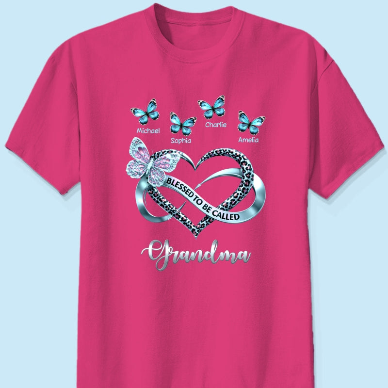 Blessed To Be Called Grandma - Personalized Shirt - Heartfelt Mother's Day Gift for Grandma