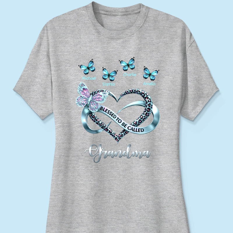 Blessed To Be Called Grandma - Personalized Shirt - Heartfelt Mother's Day Gift for Grandma