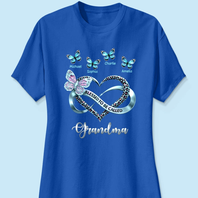 Blessed To Be Called Grandma - Personalized Shirt - Heartfelt Mother's Day Gift for Grandma