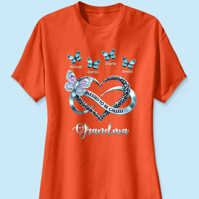 Blessed To Be Called Grandma - Personalized Shirt - Heartfelt Mother's Day Gift for Grandma