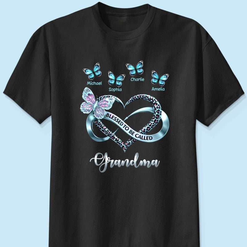 Blessed To Be Called Grandma - Personalized Shirt - Heartfelt Mother's Day Gift for Grandma