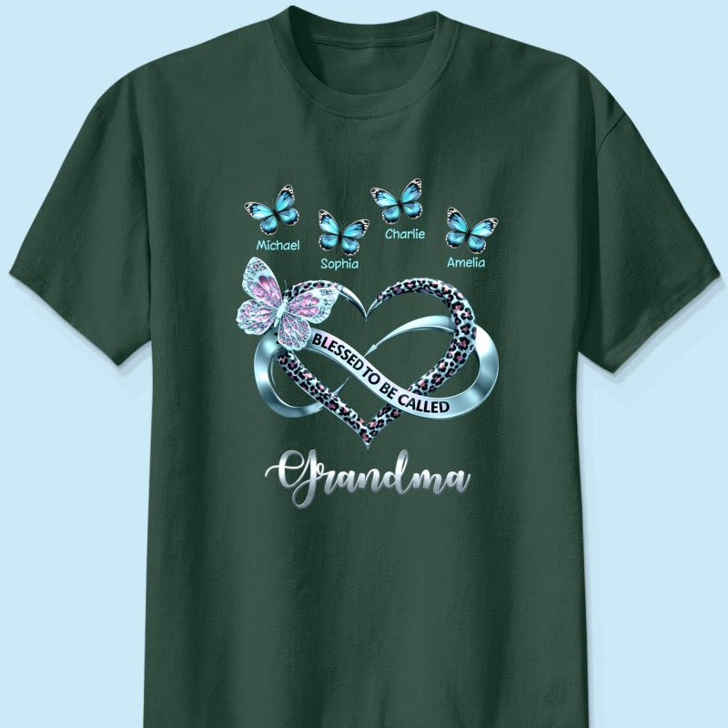 Blessed To Be Called Grandma - Personalized Shirt - Heartfelt Mother's Day Gift for Grandma