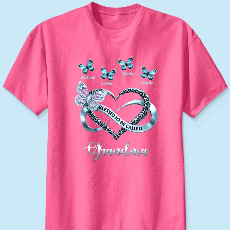 Blessed To Be Called Grandma - Personalized Shirt - Heartfelt Mother's Day Gift for Grandma