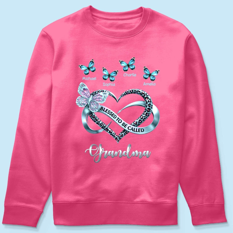 Blessed To Be Called Grandma - Personalized Shirt - Heartfelt Mother's Day Gift for Grandma