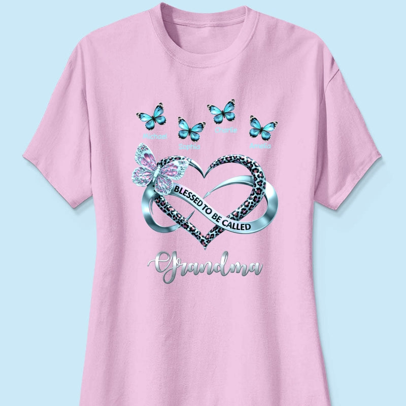Blessed To Be Called Grandma - Personalized Shirt - Heartfelt Mother's Day Gift for Grandma