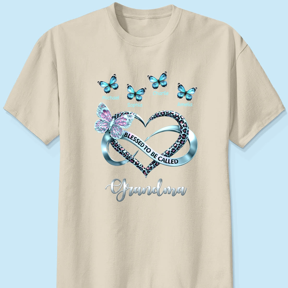 Blessed To Be Called Grandma - Personalized Shirt - Heartfelt Mother's Day Gift for Grandma