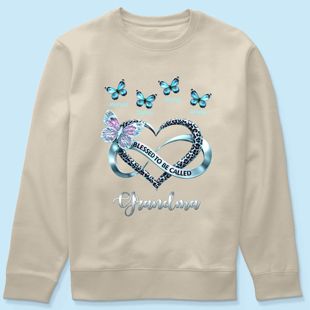 Blessed To Be Called Grandma - Personalized Shirt - Heartfelt Mother's Day Gift for Grandma