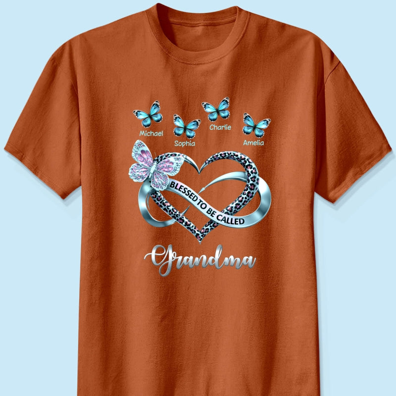 Blessed To Be Called Grandma - Personalized Shirt - Heartfelt Mother's Day Gift for Grandma