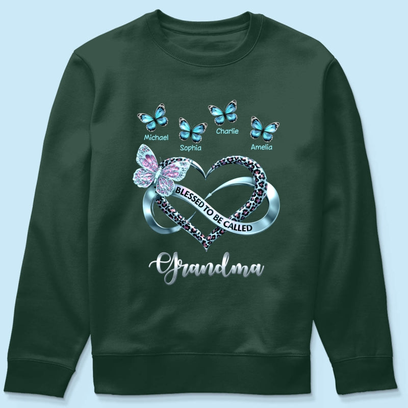 Blessed To Be Called Grandma - Personalized Shirt - Heartfelt Mother's Day Gift for Grandma