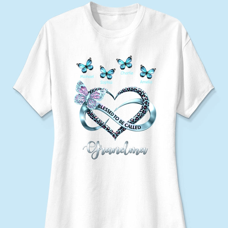 Blessed To Be Called Grandma - Personalized Shirt - Heartfelt Mother's Day Gift for Grandma