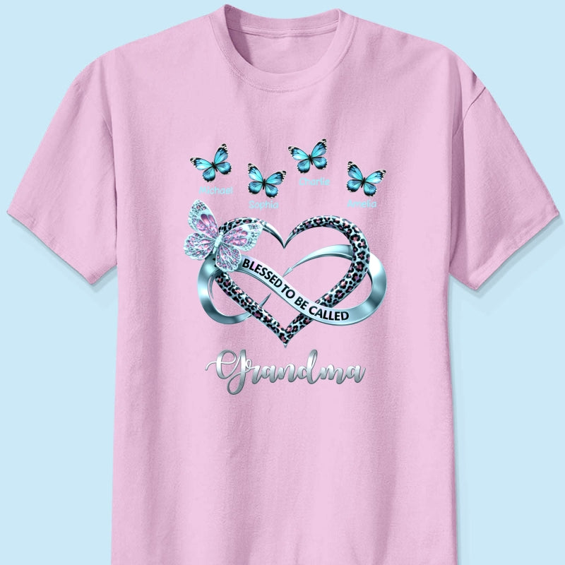 Blessed To Be Called Grandma - Personalized Shirt - Heartfelt Mother's Day Gift for Grandma