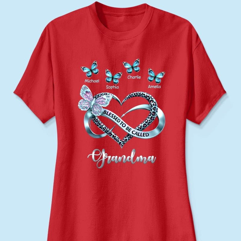 Blessed To Be Called Grandma - Personalized Shirt - Heartfelt Mother's Day Gift for Grandma