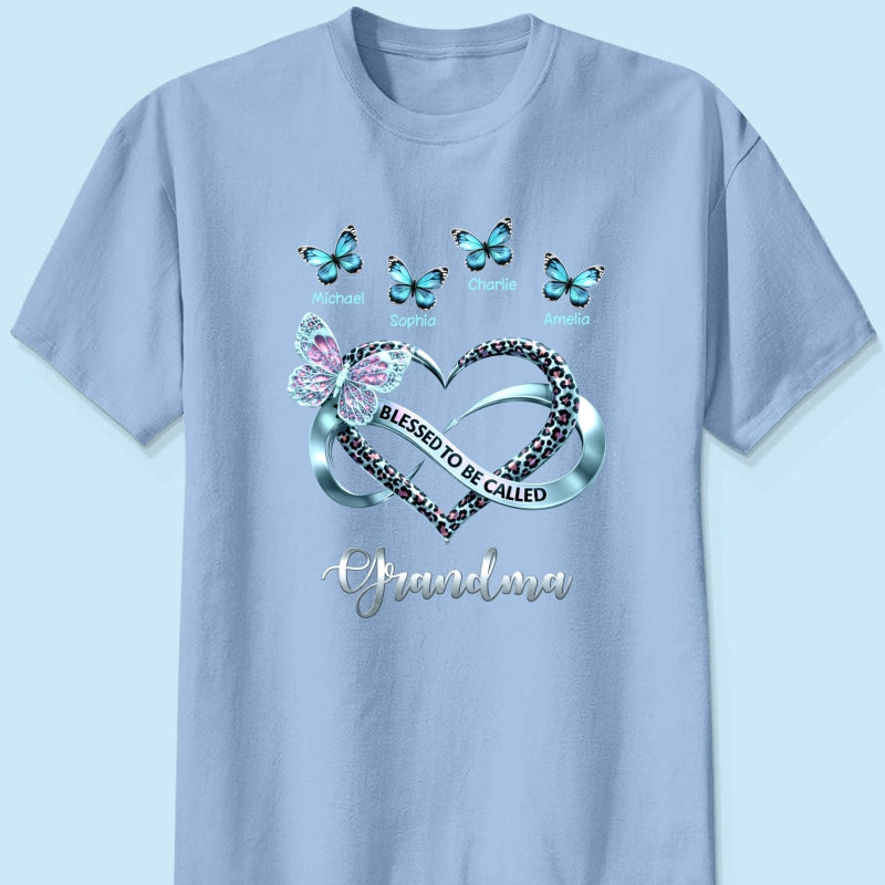 Blessed To Be Called Grandma - Personalized Shirt - Heartfelt Mother's Day Gift for Grandma