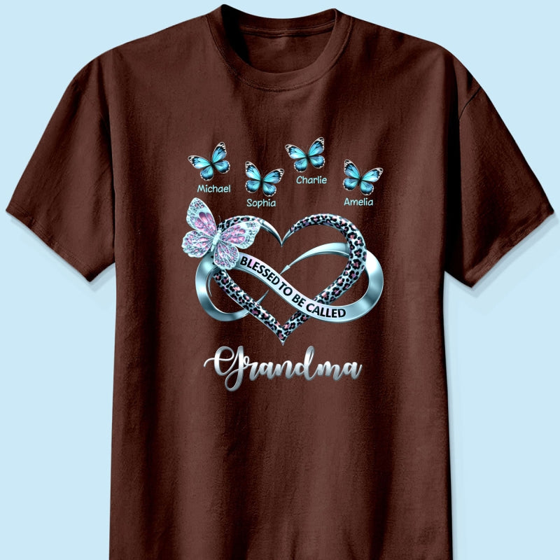Blessed To Be Called Grandma - Personalized Shirt - Heartfelt Mother's Day Gift for Grandma
