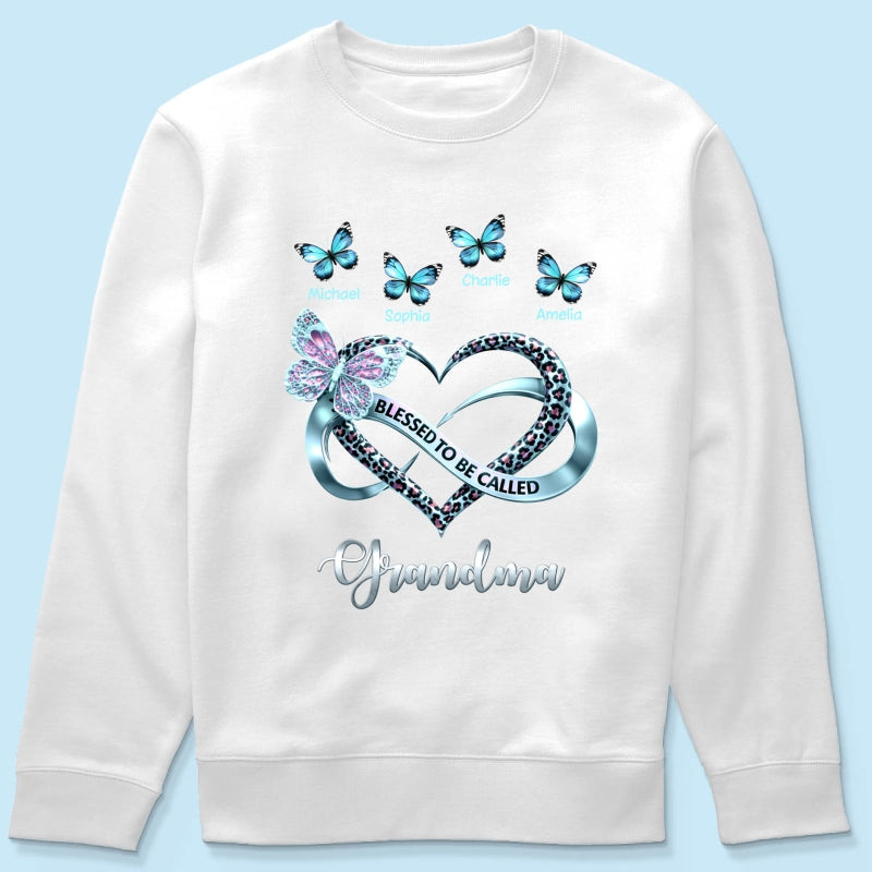 Blessed To Be Called Grandma - Personalized Shirt - Heartfelt Mother's Day Gift for Grandma