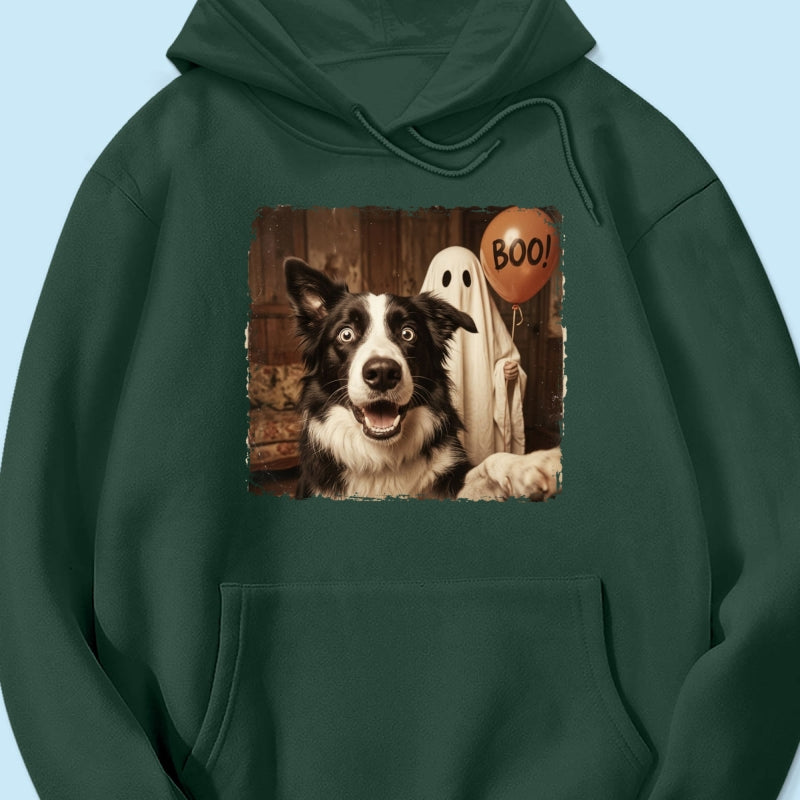Custom Dog Photo Halloween - Personalized Shirt - Trendy Vintage Spooky Tee for Dog Moms